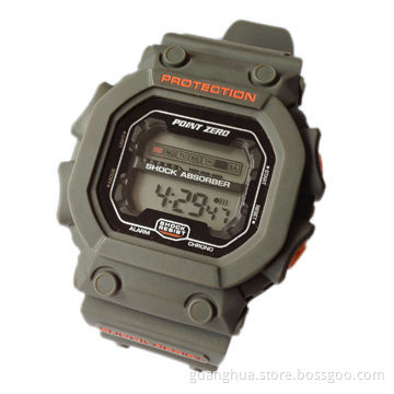 Sports Watch with Alarm and Chronograph Function, Shock-resistant